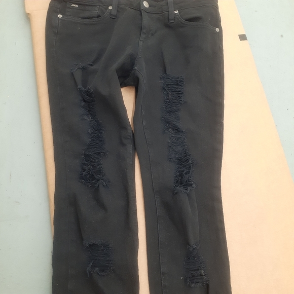 Joe's Jeans Distressed SKINNY Black Jeans Jeggings W 29 - Picture 11 of 12